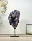 Natural Amethyst Geode with Calcite Formation - MWS2973