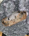 Large Quartz Cluster Formation with Unique Calcite Crystal Specimen - MWS3138