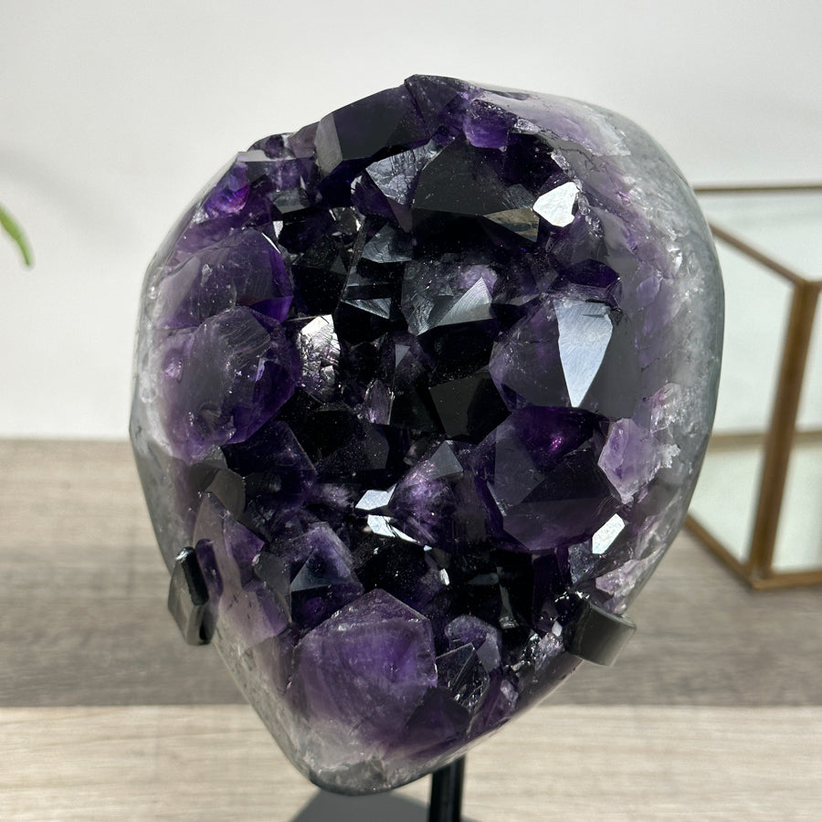 Amethyst Crystal Cluster with Large Deep Purple Crystals - MWS2688