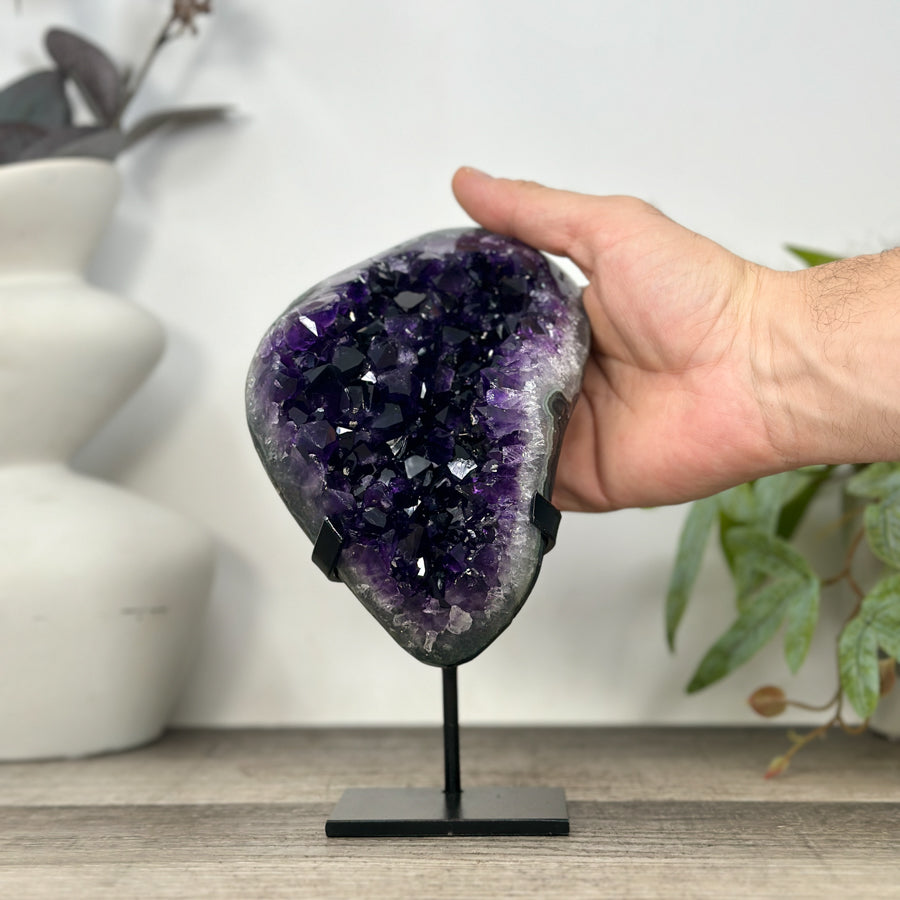 Natural A+ Grade Amethyst Specimen with Stand - MWS3227
