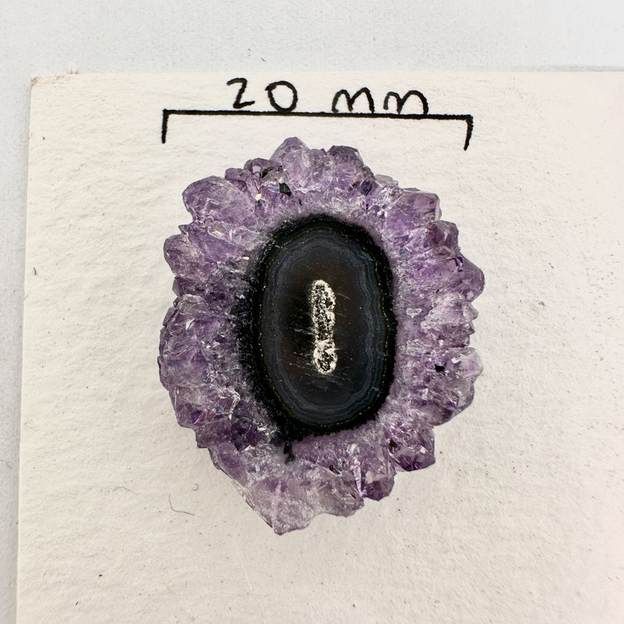 Unique Quartz, Amethyst, Agte &amp; Green Jasper Stalactite Slices Set - Natural Crystal for Handmade Jewelry - STS0054