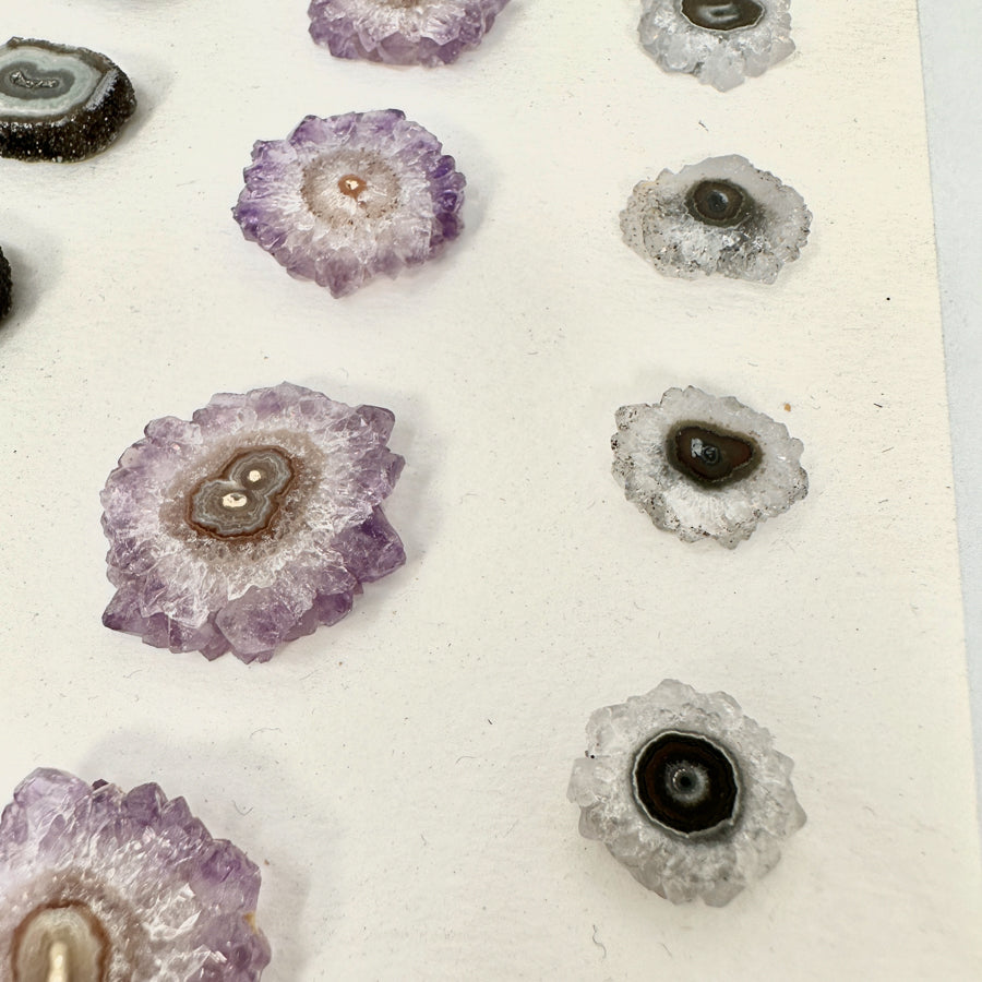 Wholesale Stalactite Slices for Jewelry Making - Bulk Flat Set - STS0061