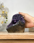 Natural Amethyst Cathedral Cave with self Cut Base - CBP1122