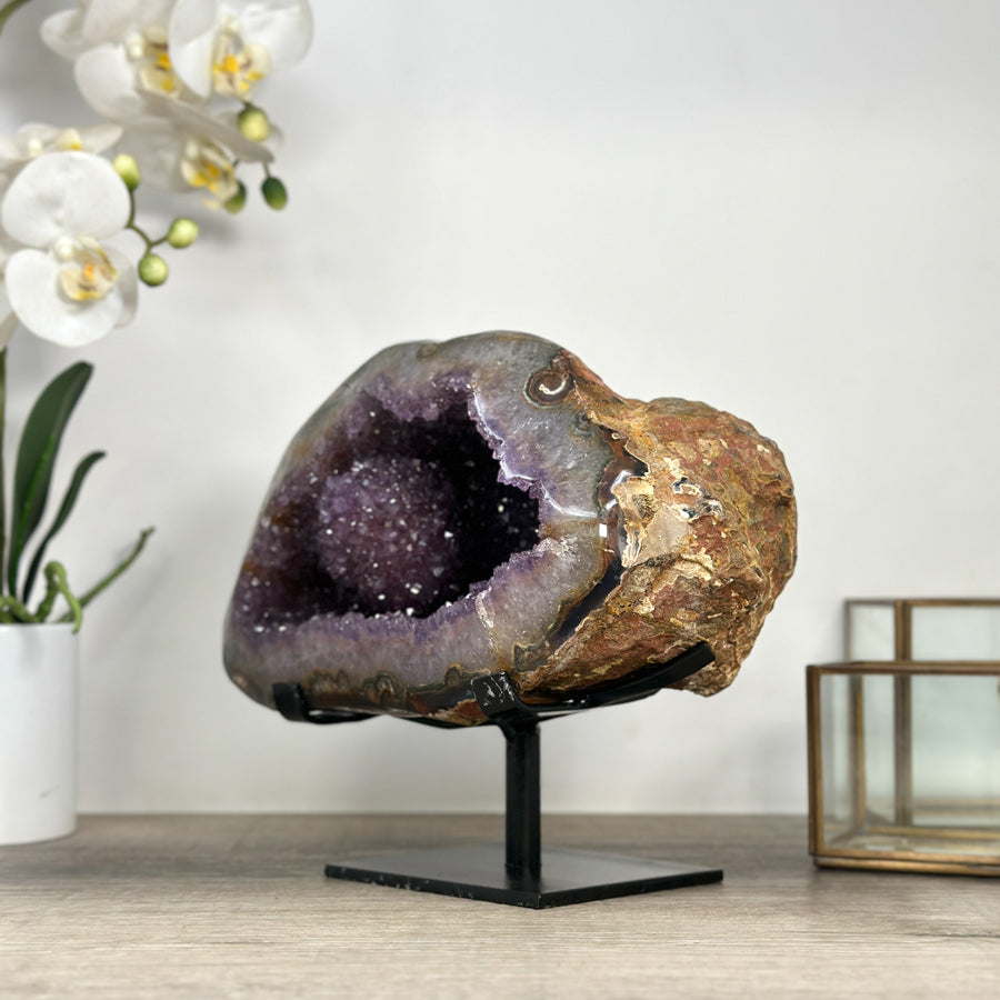 Outstanding Large Amethyst Geode with Stalactite Formation - MWS2377