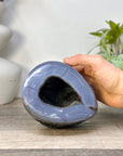 Blue Banded Agatae Stone Geode - STGE0097