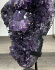 Uruguayan Amethyst Crystals Specimen on Metal Stand - MWS2816