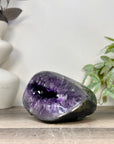 Large Amethyst Stone Geode with Polished agate Shell - STGE0085