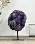 Amethyst Crystal Cluster with Deep Purple Hue – Natural Geode Display Piece - MWS2795