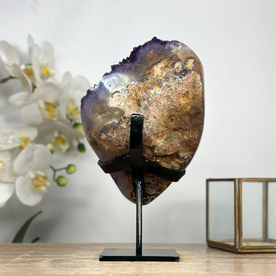 Spectacular Natural Amethyst Specimen with Super Shinny Crystals - MWS1982