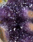 Amethyst Crystal Cluster with Orange Tone Jasper Matrix - CBP1162