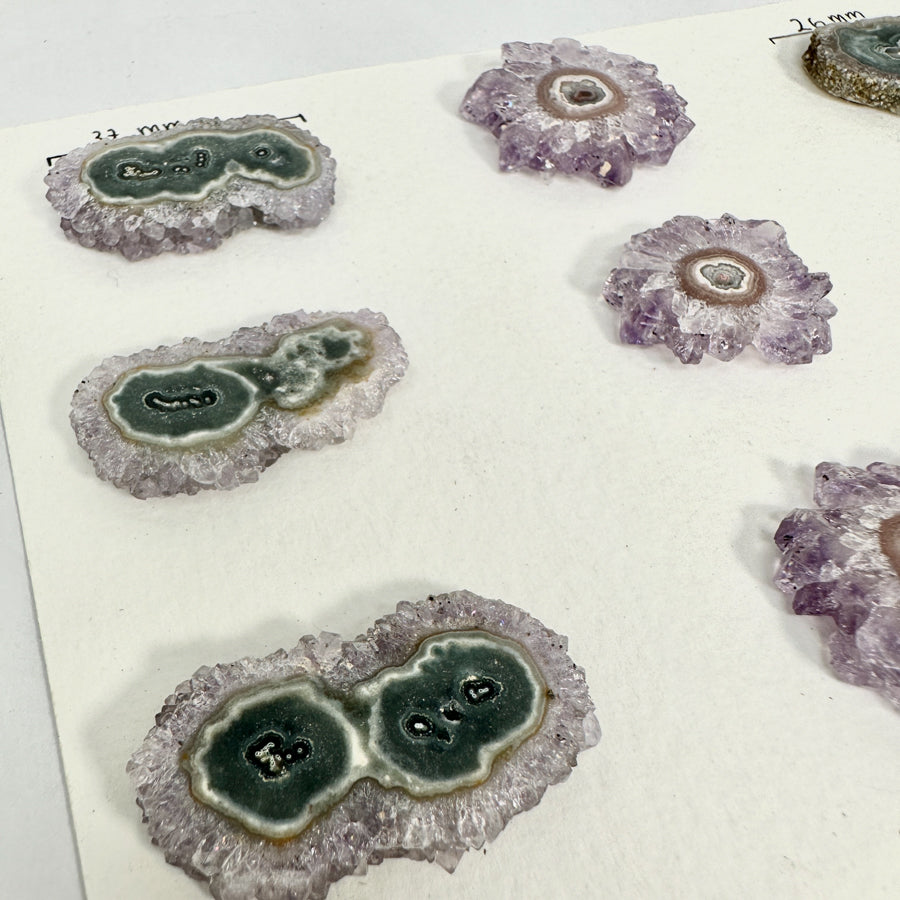 Natural Amethyst Stalactite Slices Wholesale Flat - Ideal for Pendants - STS0031