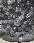 Stunning Grey Tone Quartz Geode Full of Stalactite Formations - MWS0406