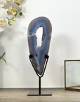 Blue Banded Agate & Amethyst Geode Portal - MWS3000