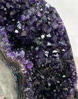 A grade Amethyst Crystal Geode with Metallic Stand - MWS2427