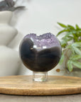 Natural Large Amethyst & Agate Sphere Geode - SPH0188