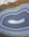 Natural Blue Banded Agate Slice - SLC0002