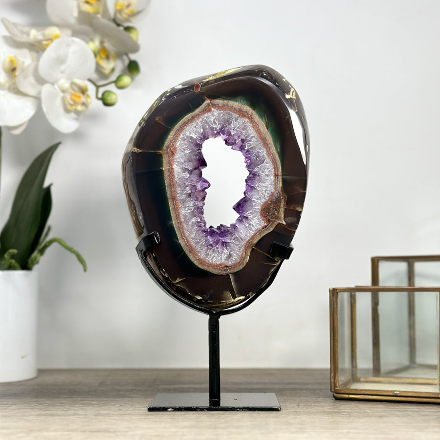 Beautiful Amethyst &amp; Agate Stone Portal