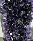Natural Large Amethyst Geode with Shinny Crystals on Metal Stand - MWS2821