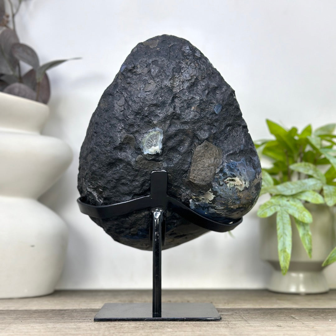 Natural Green Tone Quartz Geode with Stalactite Formations - MWS3362