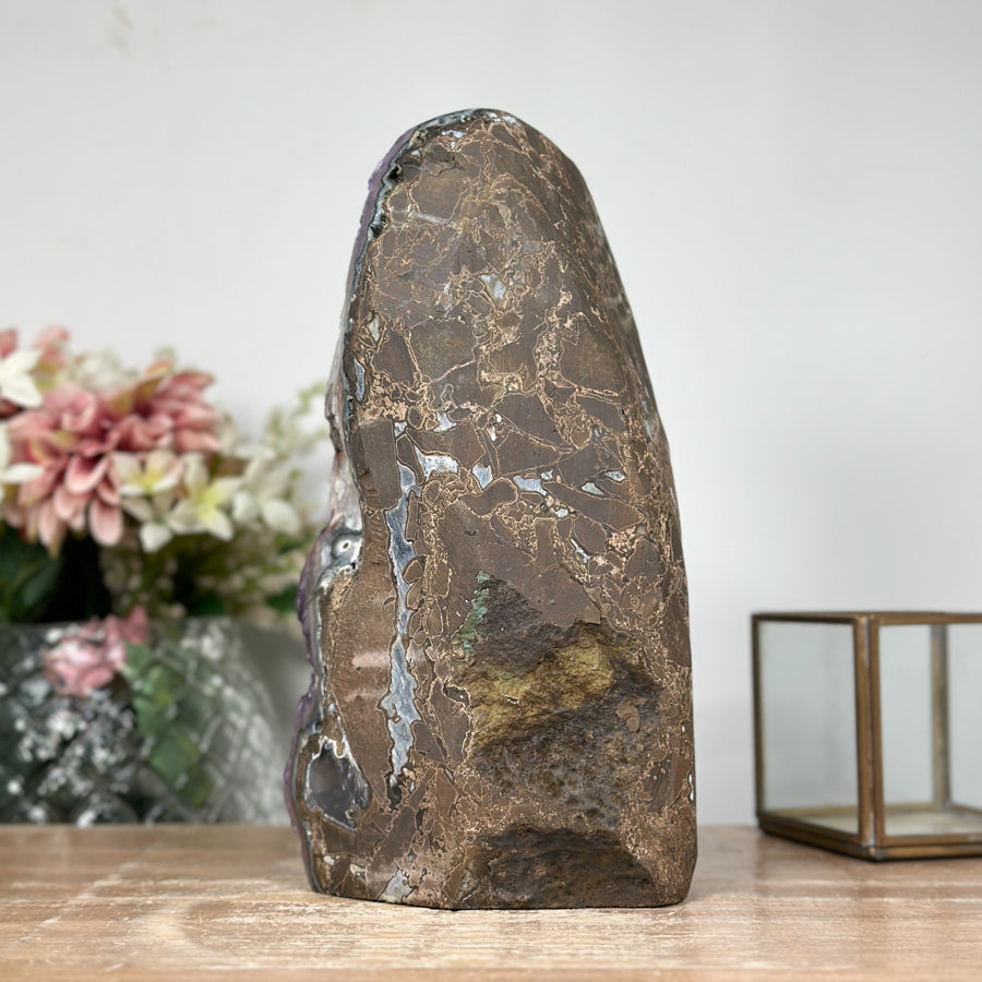 XXL Natural Amethyst Cathedral with Calcite Crystals - CBP1080