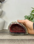 Unique Natural Red Quartz Geode from Uruguay - STGE0057
