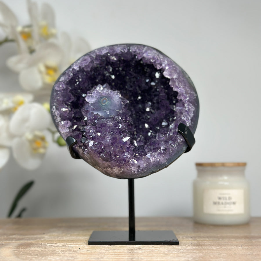 Amethyst Geode with Stalactite Formation - MWS1689