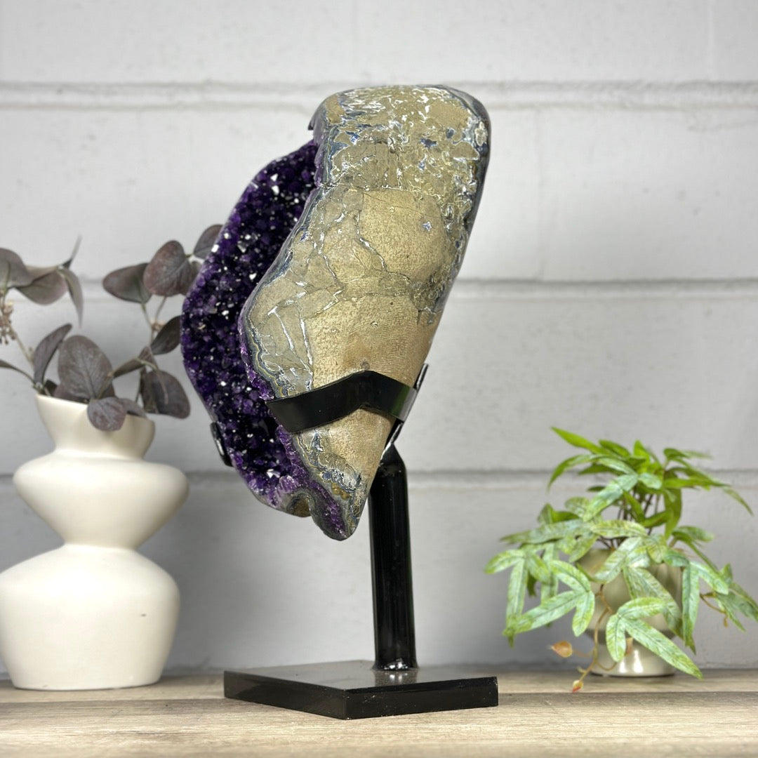 XXL Unique Natural Top Quality Amethyst Geode Statement Piece - MWS3282