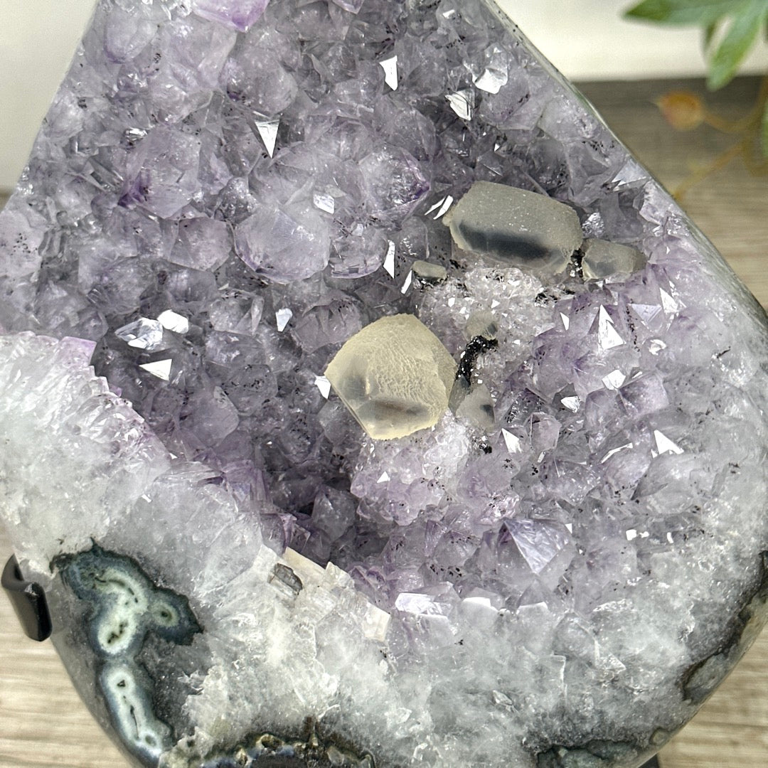Natural Uruguayan Quartz Specimen on Stand - MWS3300