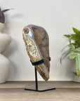Natural Agate Geode with Beautiful Quartz Crystal Interior - MWS3341