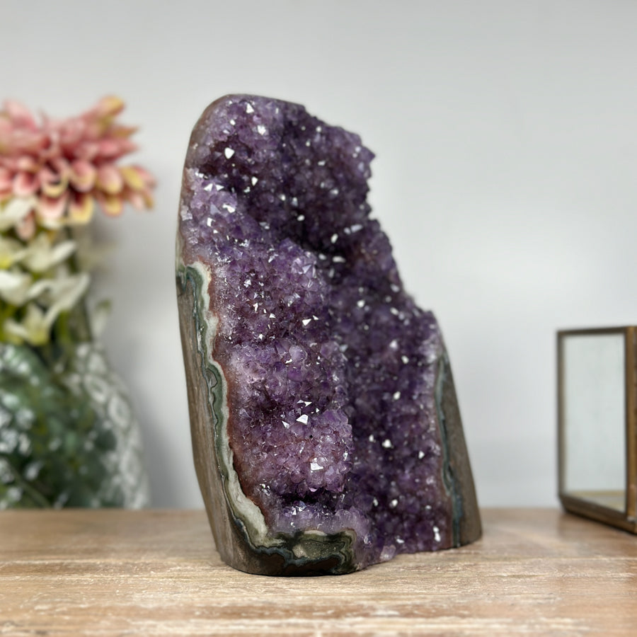 Natural Amethyst Cathedral with Stalactite Formations - CBP1036