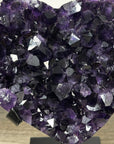 Deep Purple A grade Natural Heart Carving - HST0291