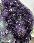Natural Amethyst Crystal Cluster with Stand from Uruguay - MWS3175