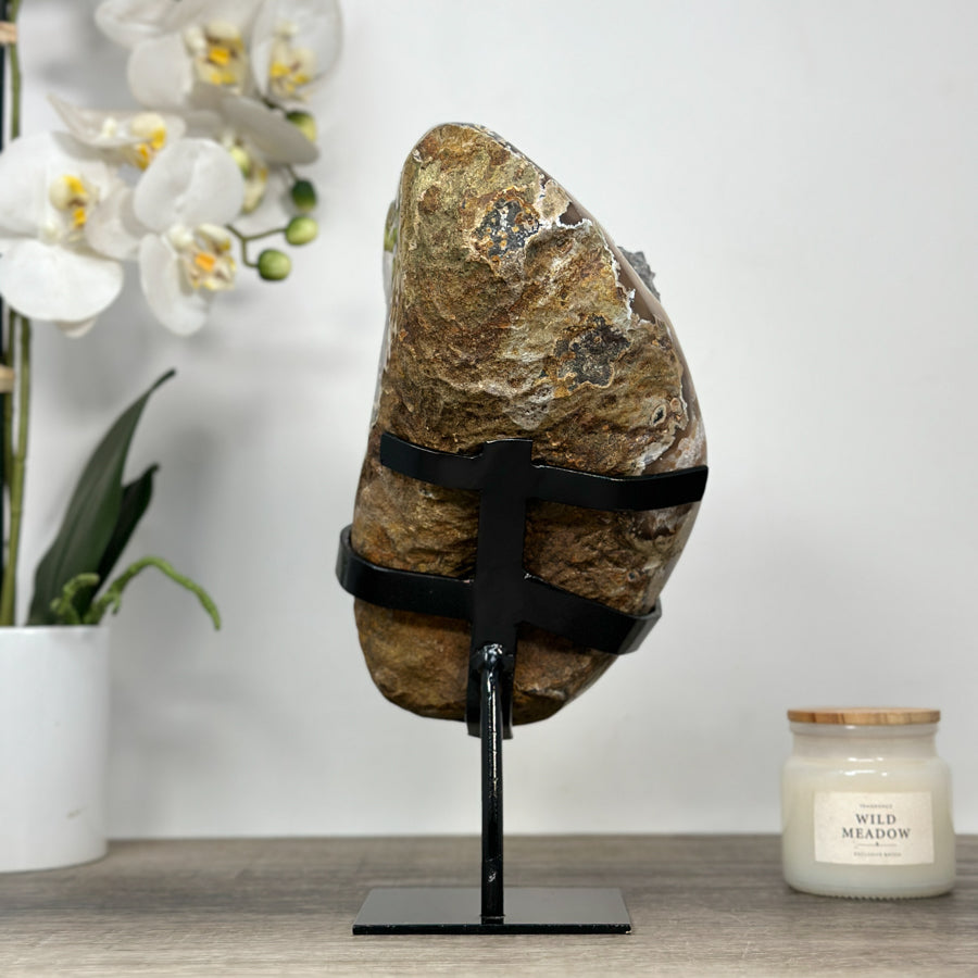 Stunning Large Quartz &amp; Agate Crystal full of Stalactite Formations - MWS2075