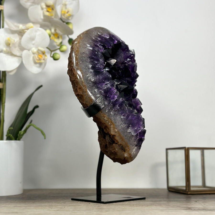 Natural Deep Purple Amethyst Crystal Formation - MWS2037