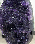 Deep Purple Amethyst Cluster With Green Jasper Shell – Unique Crystal Display Piece for Altar Decor - MWS2492