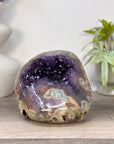 Natural Amethyst & Jasper Stone Geode from Uruguay - STGE0094