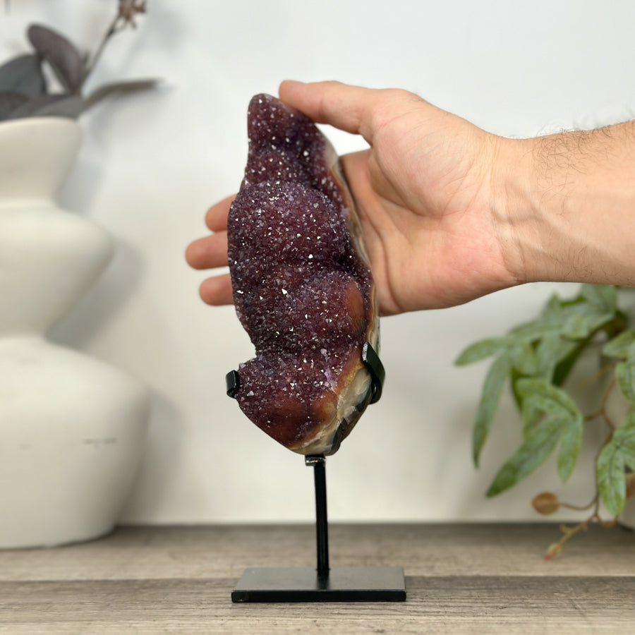 Natural Red Amethyst &amp; Jasper Crystal for Decor - MWS3233