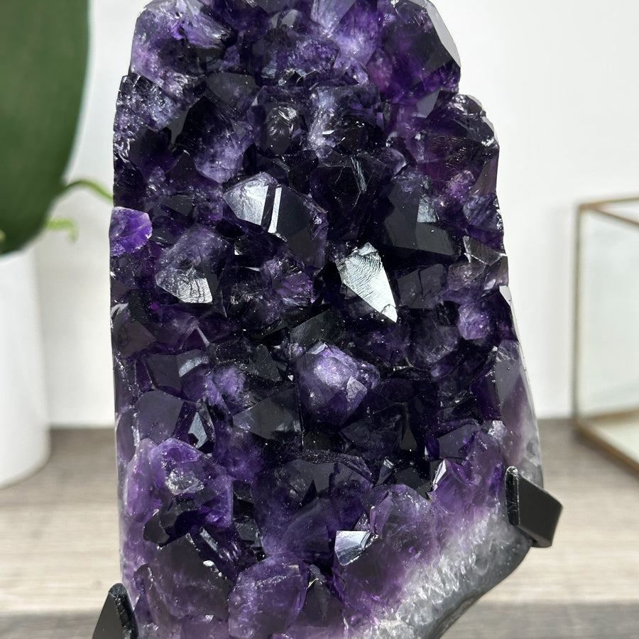 Premium Uruguayan Amethyst Crystal - Stand Included - MWS2945