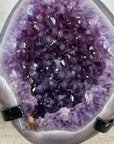 Natural Amethyst & Agate Geode on Metal Stand - MWS2979