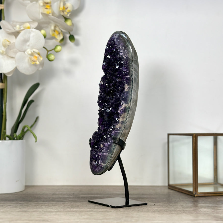 Natural Top Grade Amethyst Cluster – Premium Purple Crystal Accent for Meditation Space Decor - MWS2499