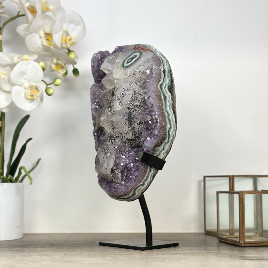 Huge Amethyst Crystal with outstanding Calcite Formation - MWS2385