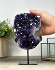 Deep Purple Natural Amethyst Crystal Cluster - MWS2159