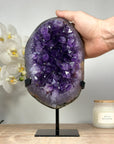 Spectacular Natural Amethyst Geode with Large Purple Crystals - MWS1446