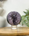 Natural Uruguayan Amethyst Druzy Sphere Geode - SPH0236