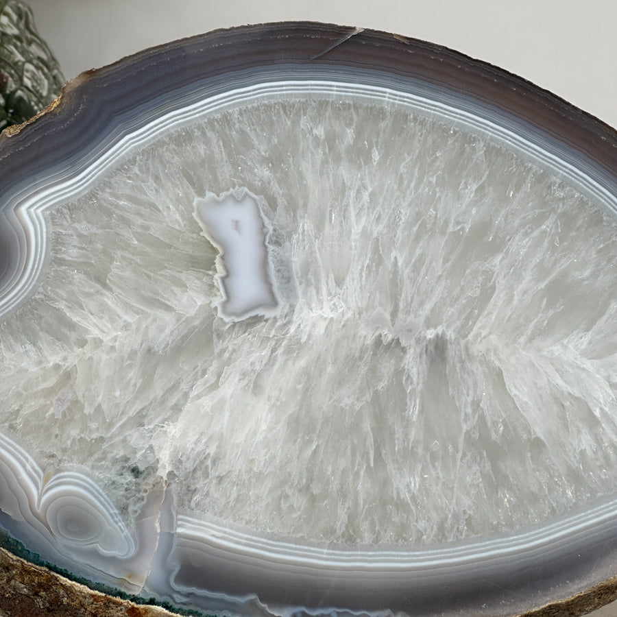 Large Quartz &amp; Agate Stone Tray for Home Decor - SLC0017