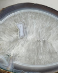 Large Quartz & Agate Stone Tray for Home Decor - SLC0017