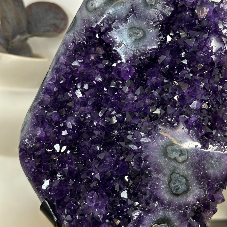 Natural A+ Grade Amethyst Specimen with Stalactite Formations - MWS3075