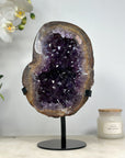Amethyst Geode with Stunning Yellow Banding