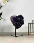 Uruguayan Amethyst Stone Heart Carving - HST0297