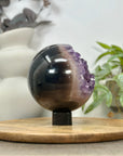 Large Amethyst & Agate Sphere Geode from Uruguay - SPH0164